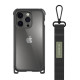 SwitchEasy Odyssey+ iPhone 14 Pro Rugged Utility Σκληρή Θήκη με Λουράκι - Leather Black / Classic Black