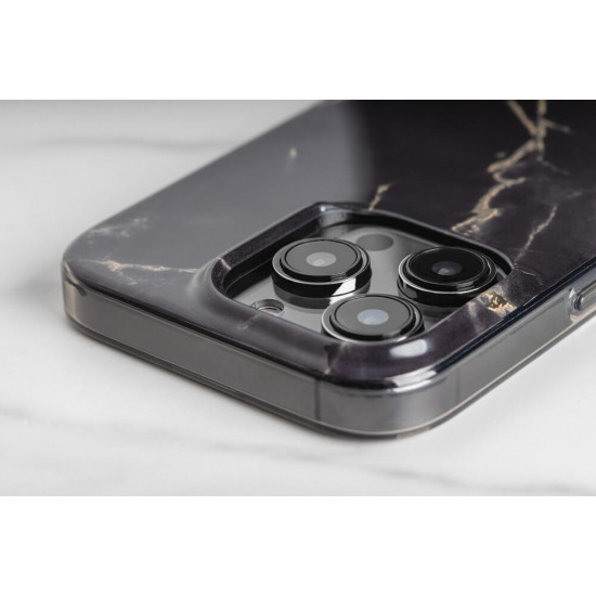 SwitchEasy iPhone 14 Pro Max Marble Case Σκληρή Θήκη με Πλαίσιο Σιλικόνης - Pearl Black