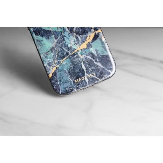 SwitchEasy iPhone 14 Pro Marble Case Σκληρή Θήκη με Πλαίσιο Σιλικόνης - Emerald