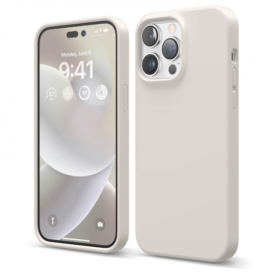 elago iPhone 14 Pro Max Silicone Case Θήκη Σιλικόνης TPU - Stone