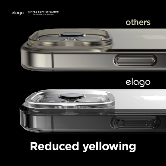 elago iPhone 14 Pro Max Hybrid Case Σκληρή Θήκη με Πλαίσιο Σιλικόνης - Διάφανη / Black