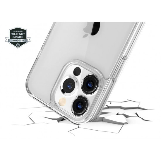 SwitchEasy iPhone 14 Pro Crush M Case Σκληρή Θήκη με Πλαίσιο Σιλικόνης και Magsafe - Διάφανη