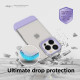 elago iPhone 14 Pro Glide Case Σκληρή Θήκη με Πλαίσιο Σιλικόνης - Clear / Purple