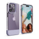 elago iPhone 14 Pro Glide Case Σκληρή Θήκη με Πλαίσιο Σιλικόνης - Clear / Purple