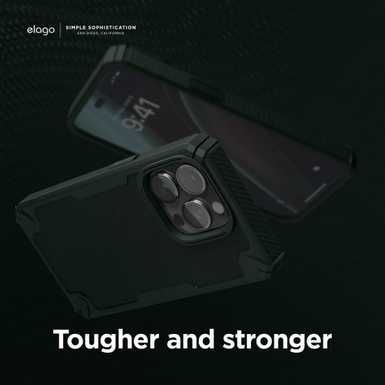 elago iPhone 14 Pro Armor Case Θήκη Σιλικόνης TPU - Dark Green