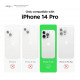 elago iPhone 14 Pro Pebble Case Θήκη Σιλικόνης TPU - City Grey