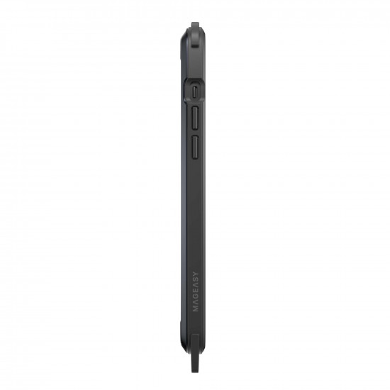 SwitchEasy Odyssey+ M iPhone 14 Pro Max Rugged Utility Σκληρή Θήκη με Λουράκι και MagSafe - Metal Black / Mystery Black
