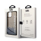 Karl Lagerfeld iPhone 14 Plus - Liquid Glitter Elong Σκληρή Θήκη με Πλαίσιο Σιλικόνης - Ημιδιάφανη / Black - KLHCP14MLCKVK