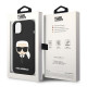Karl Lagerfeld iPhone 14 Plus Silicone Karl's Head MagSafe Θήκη Σιλικόνης με MagSafe - Black - KLHMP14MSLKHBK