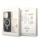 Guess iPhone 14 Pro - Bundle Pack MagSafe - Σετ Σκληρή Θήκη με Πλαίσιο Σιλικόνης και Ασύρματος Φορτιστής MagSafe - Design Marble and Gold - Black - GUBPP14LHMEACSK