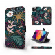 Mobiwear iPhone 12 Pro Θήκη Βιβλίο Slim Flip - Design Dark Floral - VP13S