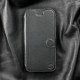 Mobiwear iPhone 12 Pro Max Θήκη Βιβλίο Slim Flip από Γνήσιο Δέρμα - Μαύρη - L_BLS