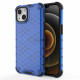 OEM iPhone 13 Honeycomb Σκληρή Θήκη με Πλαίσιο Σιλικόνης - Blue