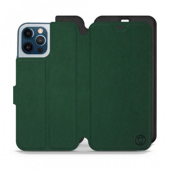 Mobiwear iPhone 12 Pro Max Θήκη Βιβλίο Slim Flip - Πράσινη - S_GRB