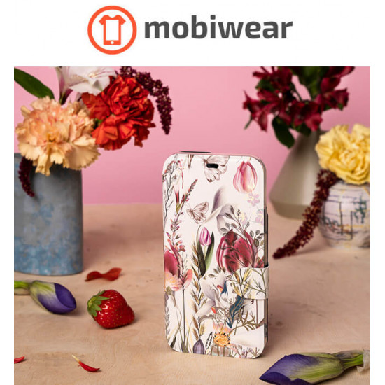 Mobiwear Xiaomi Redmi Note 11 Pro / Note 11 Pro 5G Θήκη Βιβλίο Slim Flip - Design Vintage Flowers - MP01S