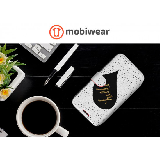 Mobiwear iPhone 13 Pro Θήκη Βιβλίο Slim Flip - Design Hello - M013P