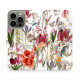 Mobiwear iPhone 13 Pro Θήκη Βιβλίο Slim Flip - Design Vintage Flowers - MP01S