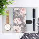 Mobiwear iPhone 13 Pro Θήκη Βιβλίο Slim Flip - Design Pink Pastel Flowers - MX06S