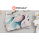 Mobiwear iPhone 13 Pro Θήκη Βιβλίο Slim Flip - Design Pink and Greenish Marble - VP33S