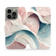 Mobiwear iPhone 13 Pro Θήκη Βιβλίο Slim Flip - Design Pink and Greenish Marble - VP33S