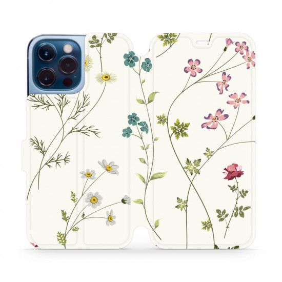 Mobiwear iPhone 13 Pro Max Θήκη Βιβλίο Slim Flip - Design Field Flowers - MD03S