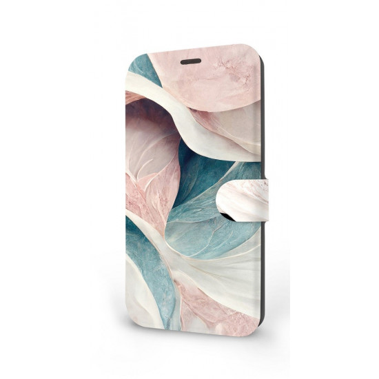 Mobiwear Xiaomi 11T / 11T Pro Θήκη Βιβλίο Slim Flip - Design Pink and Greenish Marble - VP33S
