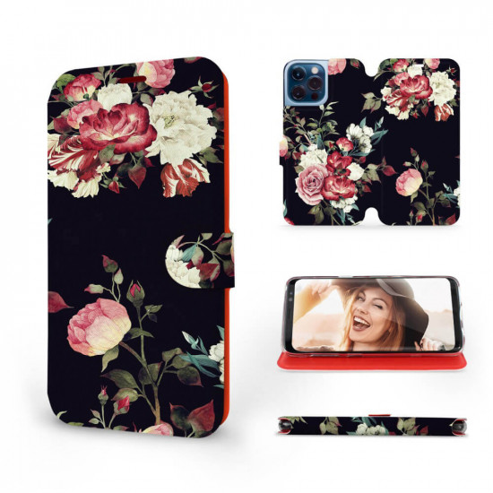Mobiwear iPhone 13 Pro Max Θήκη Βιβλίο Slim Flip - Design Bouquet of Roses - VD11P