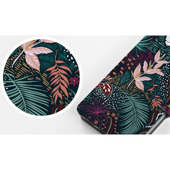 Mobiwear Samsung Galaxy A33 5G Θήκη Βιβλίο Slim Flip - Design Dark Floral - VP13S