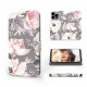 Mobiwear iPhone 14 Pro Θήκη Βιβλίο Slim Flip - Design Pink Pastel Flowers - MX06S
