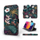 Mobiwear iPhone 14 Pro Θήκη Βιβλίο Slim Flip - Design Dark Floral - VP13S