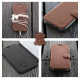 Mobiwear iPhone 14 Pro Max Θήκη Βιβλίο Slim Flip από Γνήσιο Δέρμα - Καφέ - L_BRS