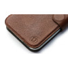 Mobiwear iPhone 14 Pro Max Θήκη Βιβλίο Slim Flip από Γνήσιο Δέρμα - Καφέ - L_BRS