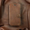 Mobiwear iPhone 14 Pro Max Θήκη Βιβλίο Slim Flip από Γνήσιο Δέρμα - Καφέ - L_BRS