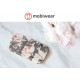 Mobiwear iPhone 14 Pro Max Θήκη Βιβλίο Slim Flip - Design Pink Pastel Flowers - MX06S