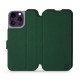 Mobiwear iPhone 14 Pro Max Θήκη Βιβλίο Slim Flip - Πράσινη - S_GRB