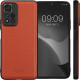 Kalibri Xiaomi Redmi Note 11 Pro+ 5G Σκληρή Θήκη με Επένδυση Γνήσιου Δέρματος - Orange - 59939.29