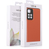 Kalibri Xiaomi Redmi Note 11 Pro+ 5G Σκληρή Θήκη με Επένδυση Γνήσιου Δέρματος - Orange - 59939.29