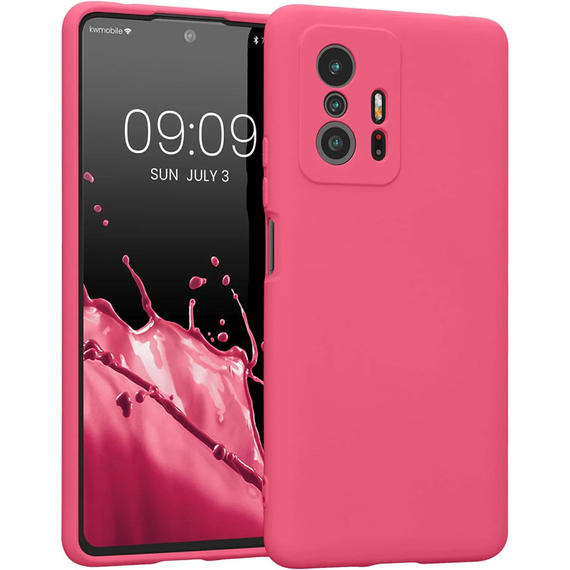 KW Xiaomi 11T / 11T Pro Θήκη Σιλικόνης Rubberized TPU - Awesome Pink - 56573.238