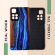 KW Xiaomi Redmi Note 11 Pro+ 5G Θήκη από Φυσικό Ξύλο - Design Watercolor Waves - Blue / Brown - 58100.09