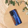 KW Xiaomi Redmi Note 11 Pro+ 5G Θήκη από Φυσικό Ξύλο - Design Watercolor Waves - Blue / Brown - 58100.09