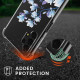 KW Samsung Galaxy A13 4G Θήκη Σιλικόνης TPU με Λουράκι Design Magnolias - Blue / Violet - Διάφανη - 58232.07