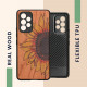 KW Samsung Galaxy A53 5G Θήκη από Φυσικό Ξύλο - Design Wood Sunflower - Yellow / Dark Brown / Light Brown - 58317.11