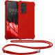 KW Samsung Galaxy A53 5G Θήκη Σιλικόνης TPU με Λουράκι - Red - 58566.09