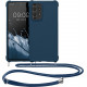KW Samsung Galaxy A53 5G Θήκη Σιλικόνης TPU με Λουράκι - Dark Blue - 58566.17
