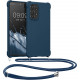 KW Samsung Galaxy A53 5G Θήκη Σιλικόνης TPU με Λουράκι - Dark Blue - 58566.17