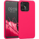 KW Xiaomi Redmi 10C Θήκη Σιλικόνης Rubberized TPU - Neon Pink - 59230.77