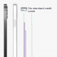 KW iPhone 12 Series / iPhone 13 Series / iPhone 14 Series Μαγνητική Θήκη από Σιλικόνη για Πιστωτικές Κάρτες με Stand - Light Lavender - 58791.139