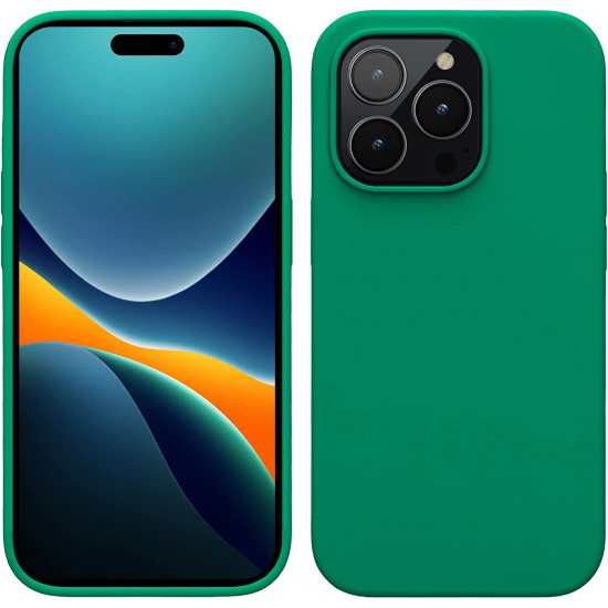 KW iPhone 14 Pro Θήκη Σιλικόνης TPU - Emerald Green - 59073.142