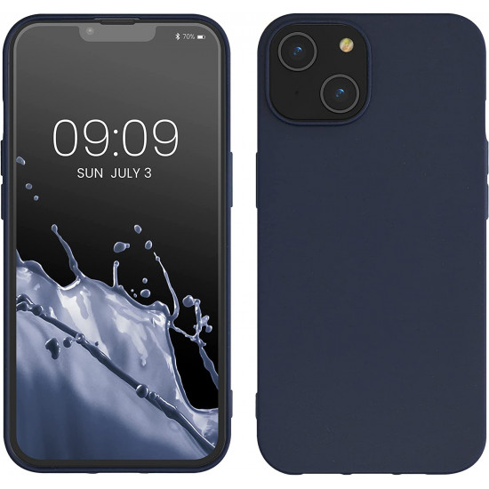Kalibri iPhone 14 Θήκη Σιλικόνης TPU με Ανακυκλώσιμο και Βιοδιασπώμενο Υλικό - Dark Blue - 59217.17
