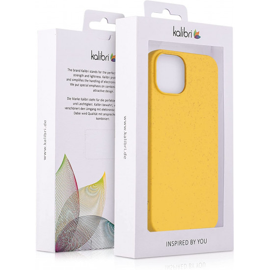 Kalibri iPhone 14 Θήκη Σιλικόνης TPU με Ανακυκλώσιμο και Βιοδιασπώμενο Υλικό - Yellow - 59217.06